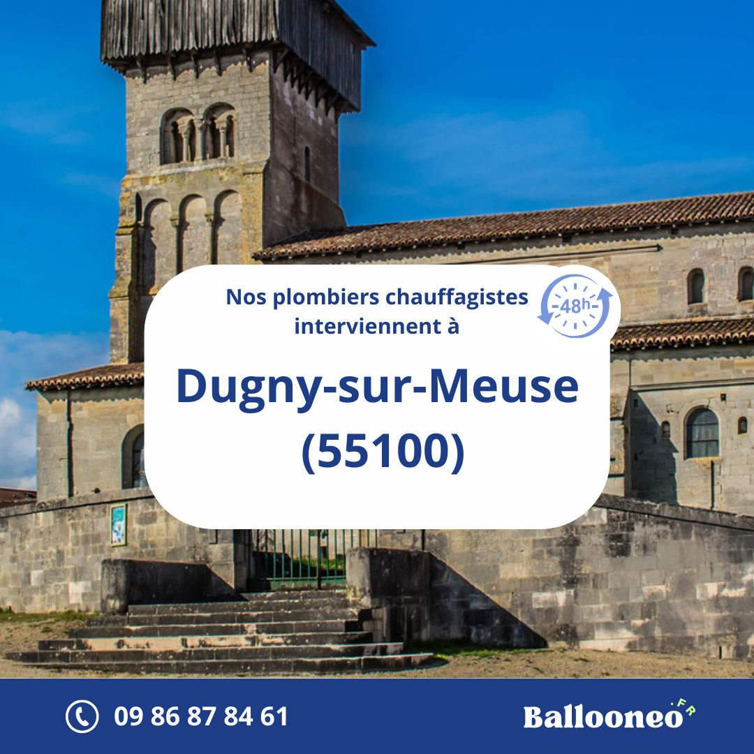 Dépannage de chauffe-eau par Ballooneo à Dugny-sur-Meuse (55100)