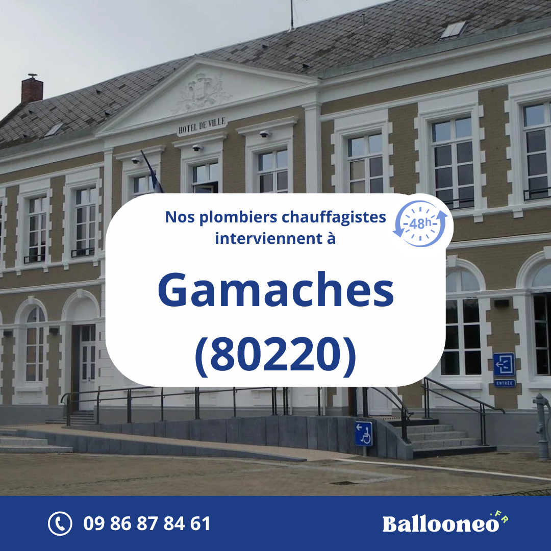 Dépannage de chauffe-eau par Ballooneo à Gamaches (80220)