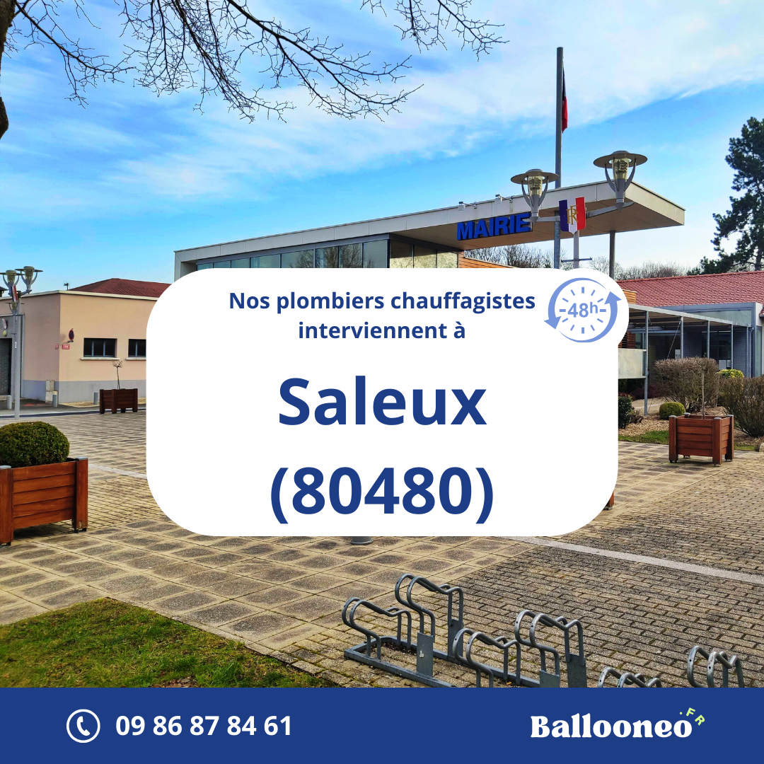 Dépannage de chauffe-eau par Ballooneo à Saleux (80480)