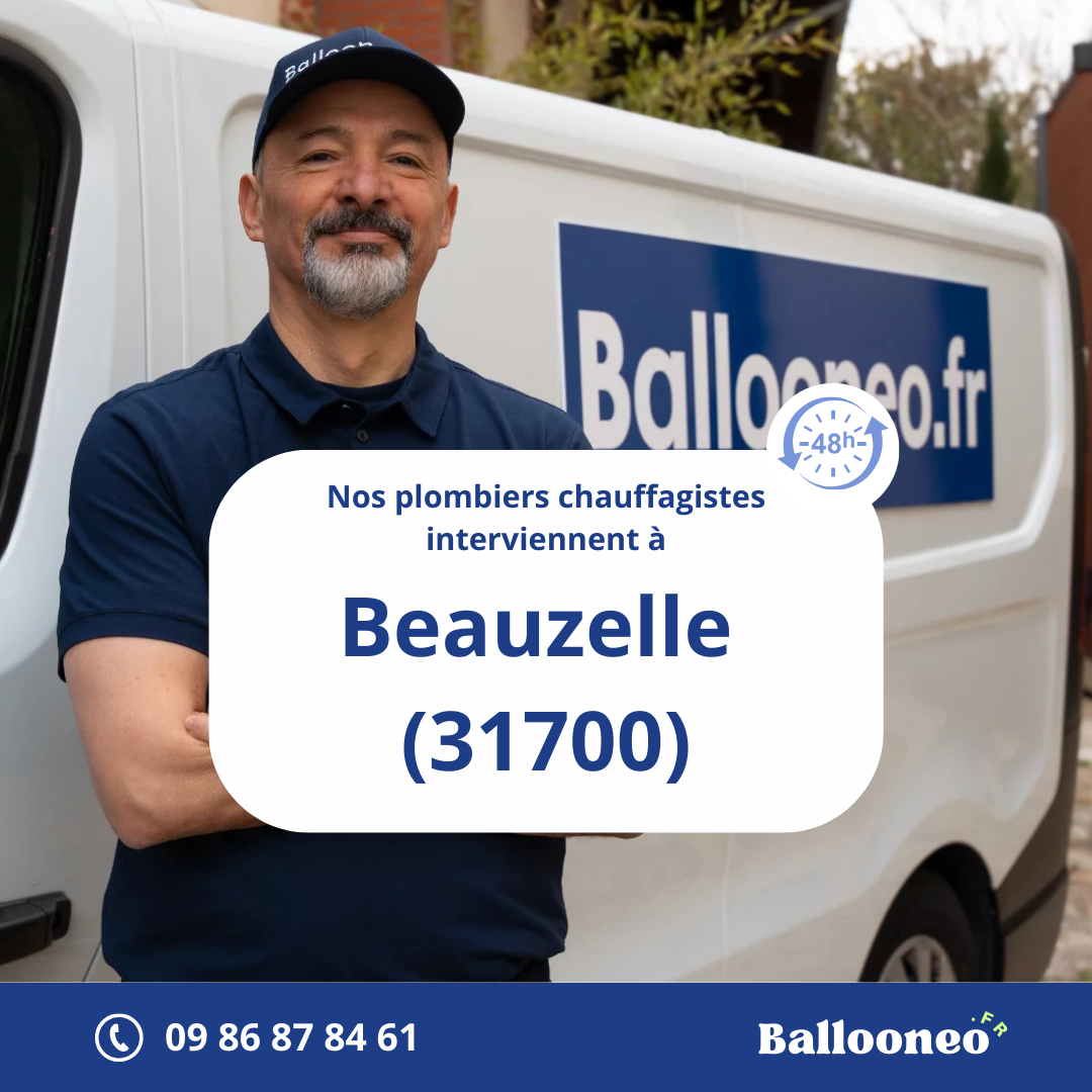 Dépannage de chauffe-eau par Ballooneo à Beauzelle (31700)