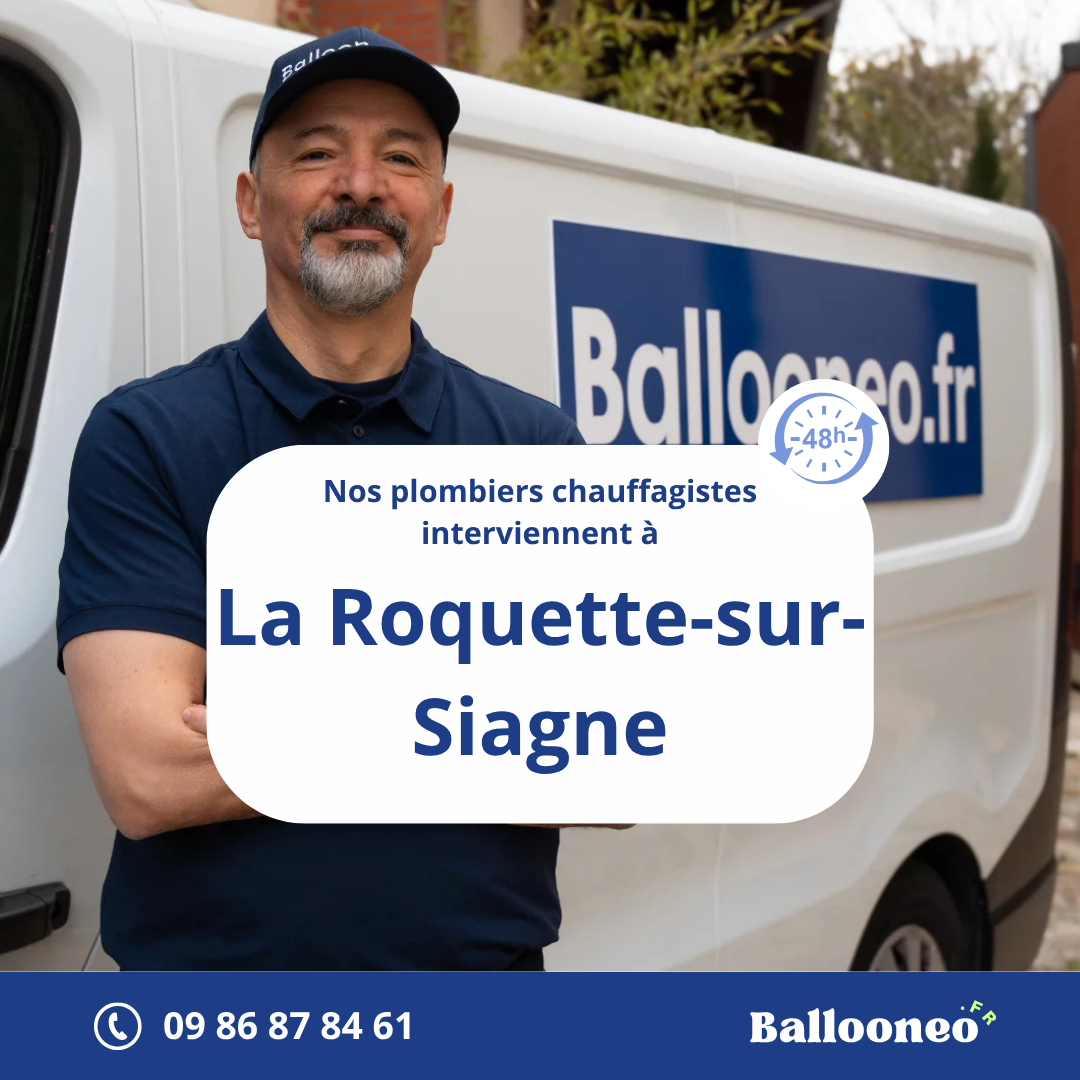 Dépannage de chauffe-eau à La Roquette-sur-Siagne (06550) par Ballooneo
