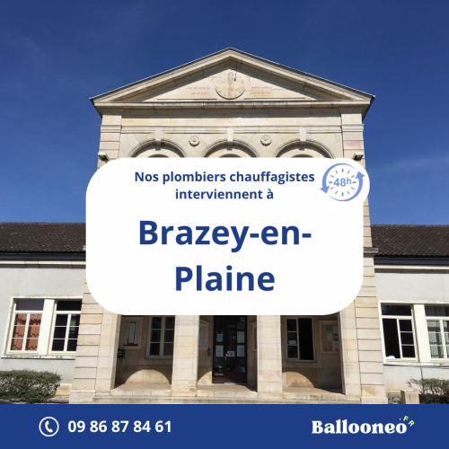 Dépannage de chauffe-eau par Ballooneo à Brazey-en-Plaine (21470)