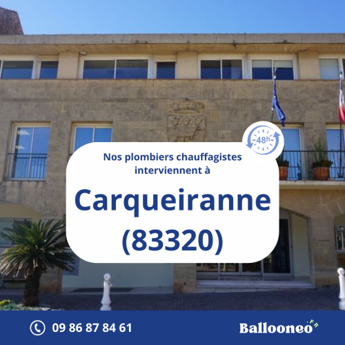 Dépannage de chauffe-eau par Ballooneo à Carqueiranne (83320)