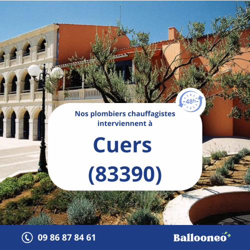 Dépannage de chauffe-eau par Ballooneo à Cuers (83390)