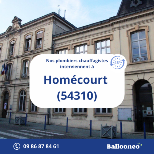 Dépannage de chauffe-eau par Ballooneo à Homécourt (54310)
