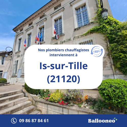 Dépannage de chauffe-eau par Ballooneo à Is-sur-Tille (21120)