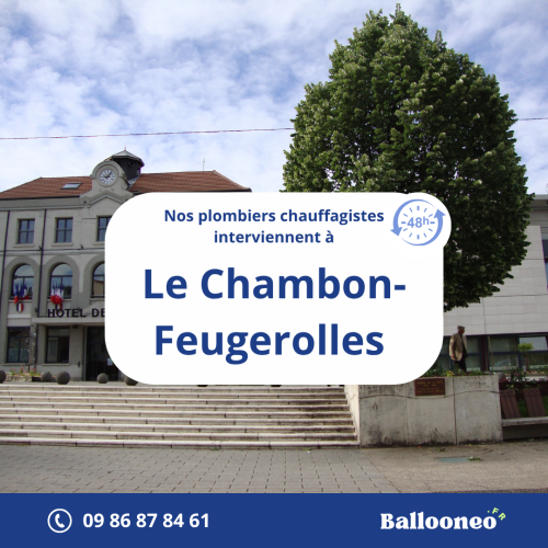 Dépannage de chauffe-eau par Ballooneo à Le Chambon-Feugerolles (42500)