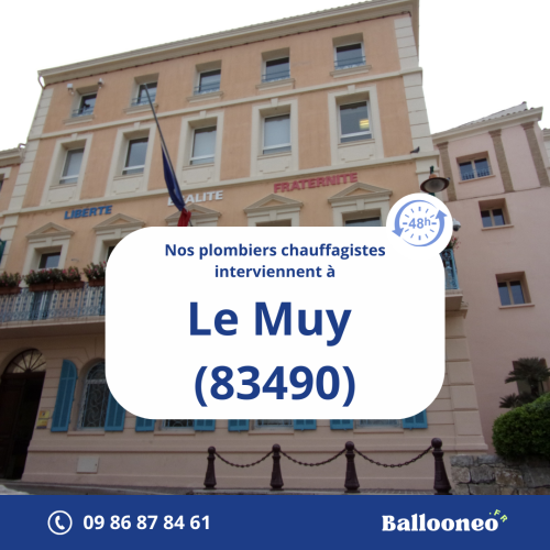 Dépannage de chauffe-eau par Ballooneo à Le Muy (83490)