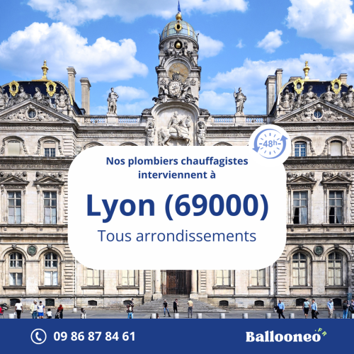 Dépannage de chauffe-eau par Ballooneo à Lyon (69000)
