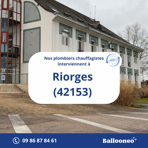 Dépannage de chauffe-eau par Ballooneo à Riorges (42153)
