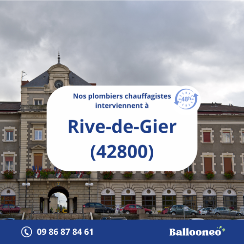 Dépannage de chauffe-eau par Ballooneo à Rive-de-Gier (42800)