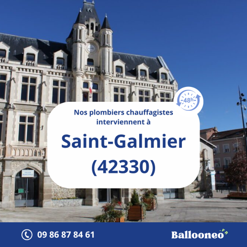 Dépannage de chauffe-eau par Ballooneo à Saint-Galmier (42330)