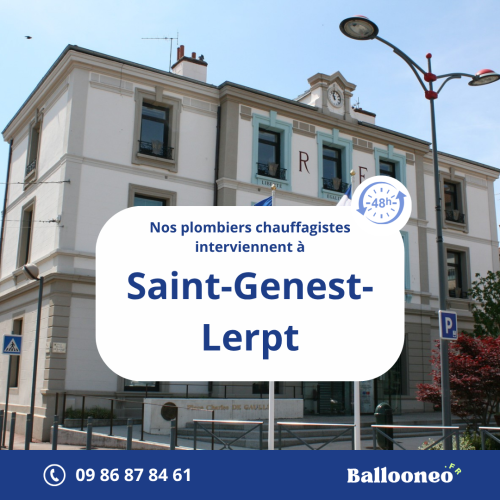 Dépannage de chauffe-eau par Ballooneo à Saint-Genest-Lerpt