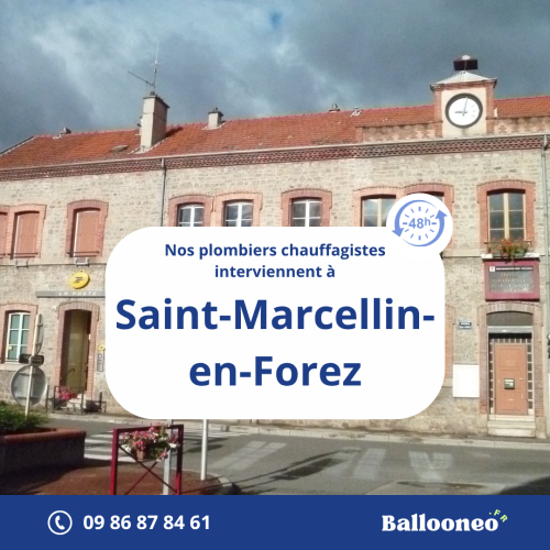 Dépannage de chauffe-eau par Ballooneo à Saint-Marcellin-en-Forez (42680)
