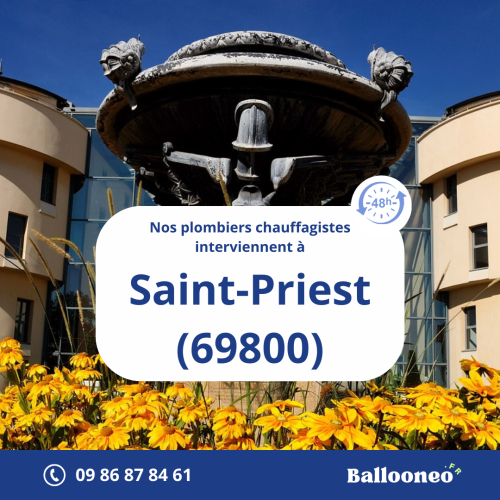 Dépannage de chauffe-eau par Ballooneo à Saint-Priest (69800)