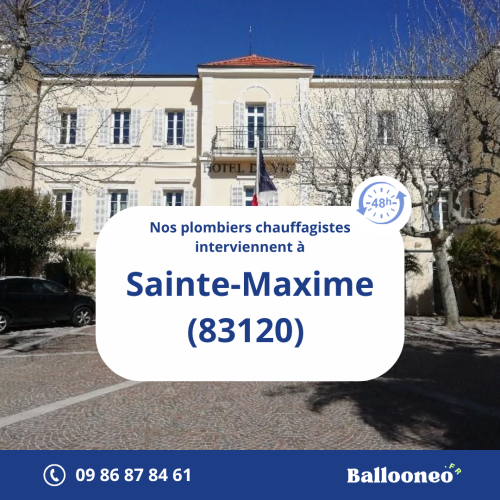 Dépannage de chauffe-eau par Ballooneo à Sainte-Maxime (83120)