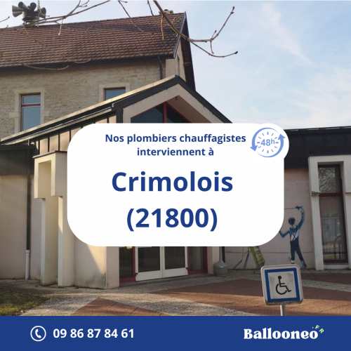 Dépannage de chauffe-eau par Ballooneo à Crimolois (21800)