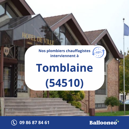 Dépannage de chauffe-eau par Ballooneo à Tomblaine (54510)