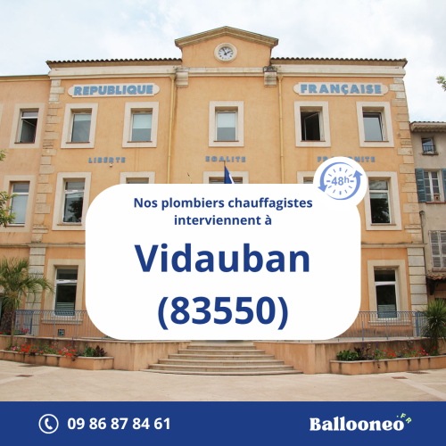 Dépannage de chauffe-eau par Ballooneo à Vidauban (83550)