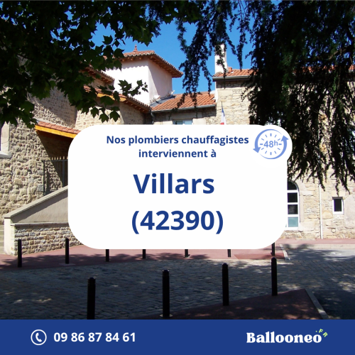 Dépannage de chauffe-eau par Ballooneo à Villars (42390)