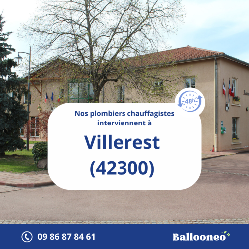 Dépannage de chauffe-eau par Ballooneo à Villerest (42300)